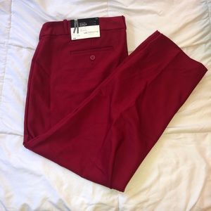 NWT Red Ankle Pants